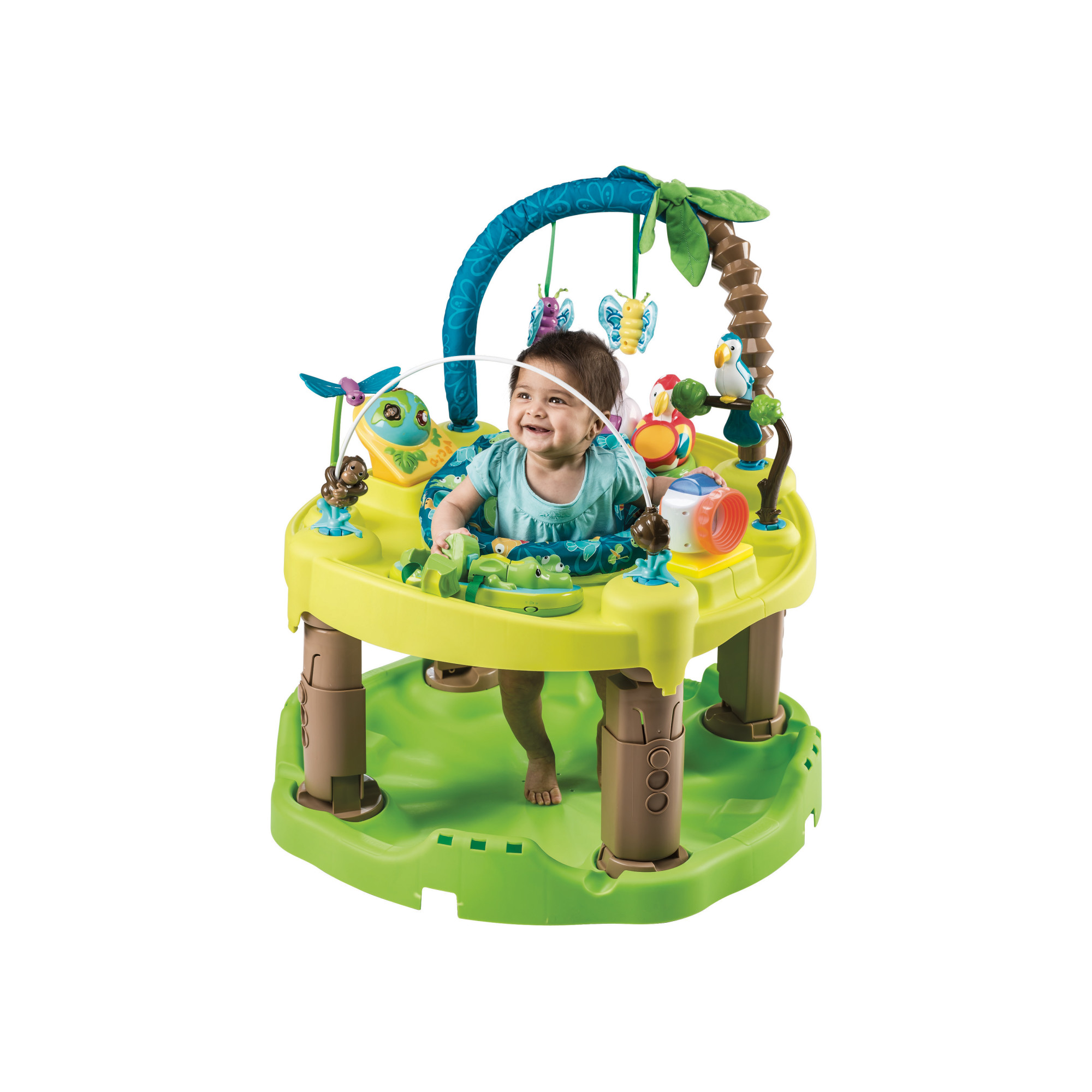 Evenflo ExerSaucer Triple Fun Saucer Life In The Amazon Bouncer (Open Box) | eBay