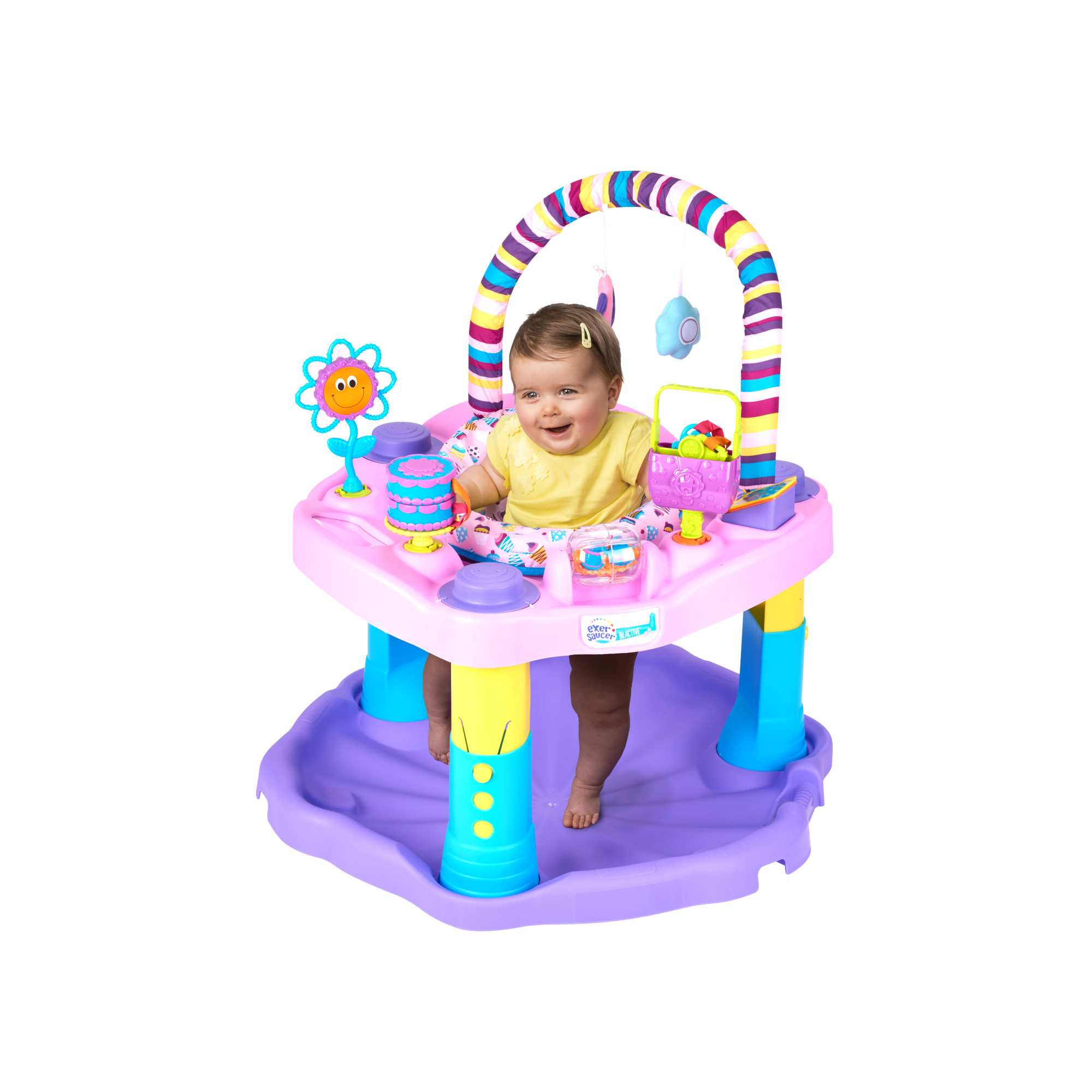 pink exersaucer