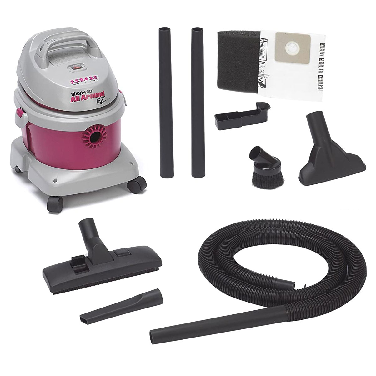 ShopVac All Around EZ Portable 2.5Gal 2.5 HP Wet Dry Shop Cleaner
