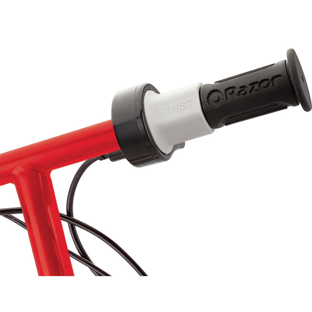 Razor E100 Kids Motorized 24 Volt Electric Powered Ride On Scooter, Red