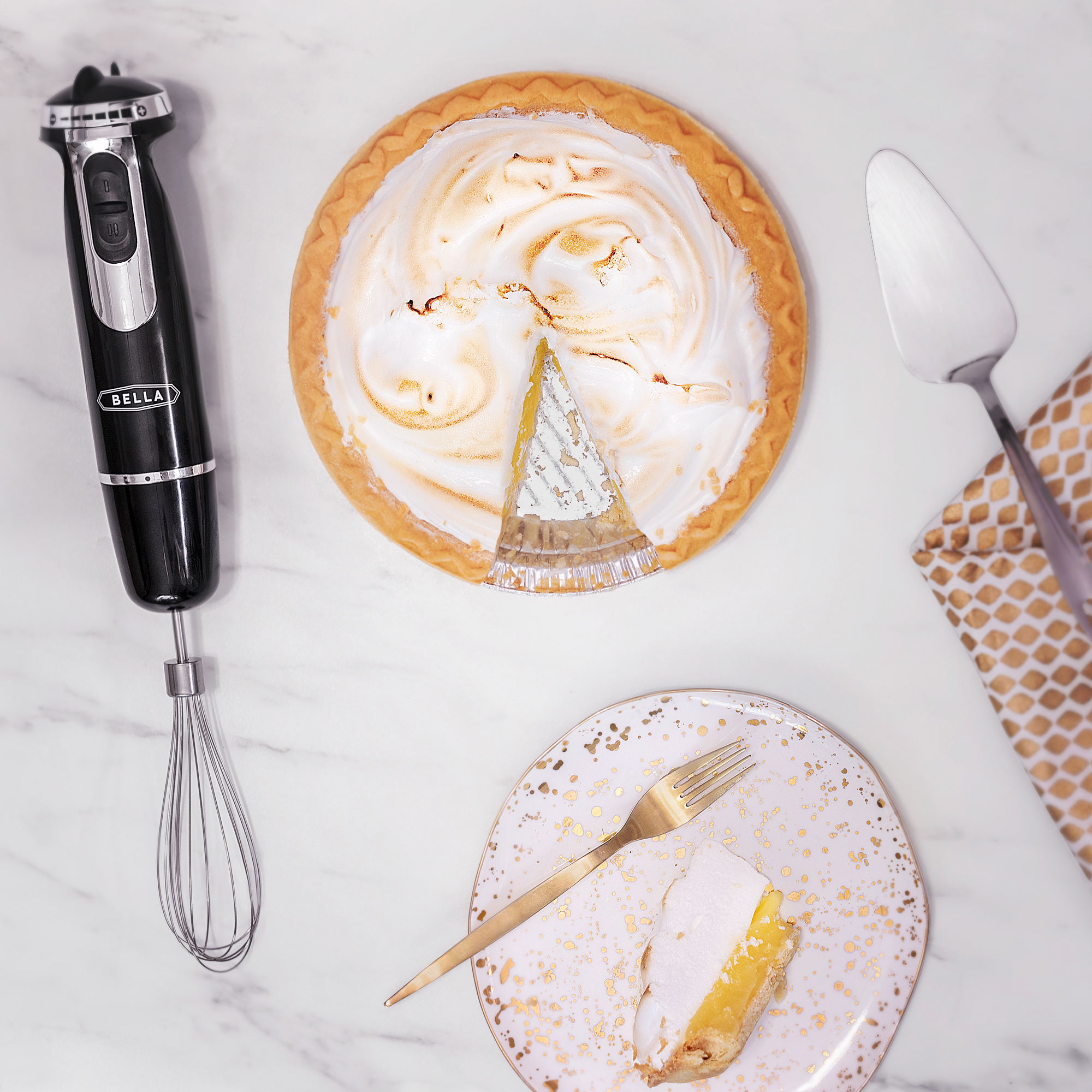 Bella 14769 10 Speed Multi Use Immersion Hand Blender with Attachments