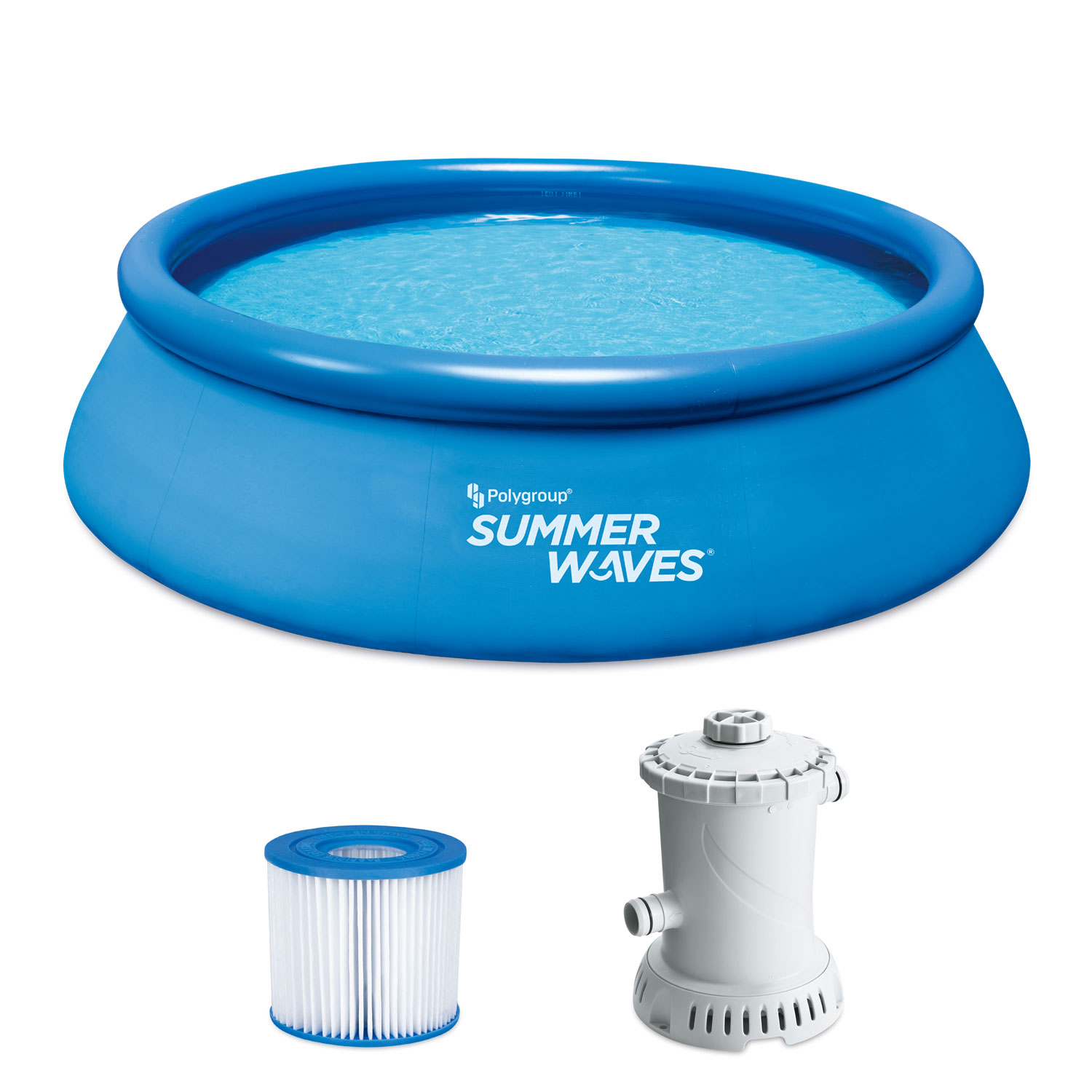 how to inflate summer waves quick set pool