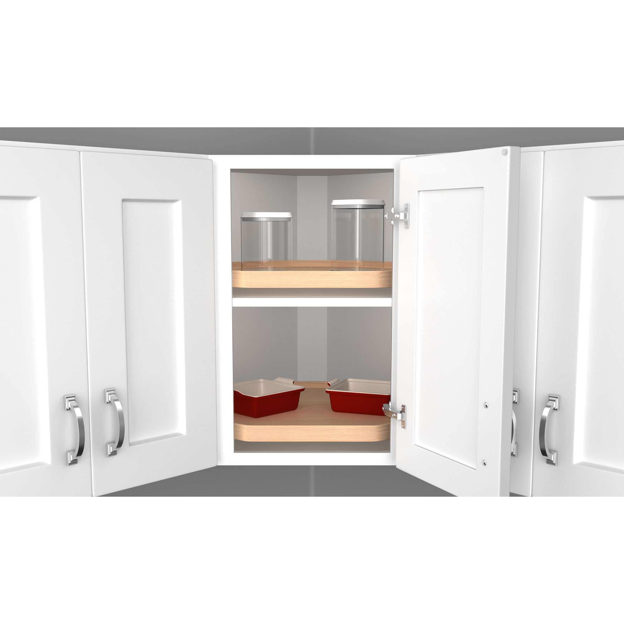 Rev-A-Shelf 22" Lazy Susan D-Form mit Schwenklagern, 4WLS201-22-BS52 - Bild 7 von 10