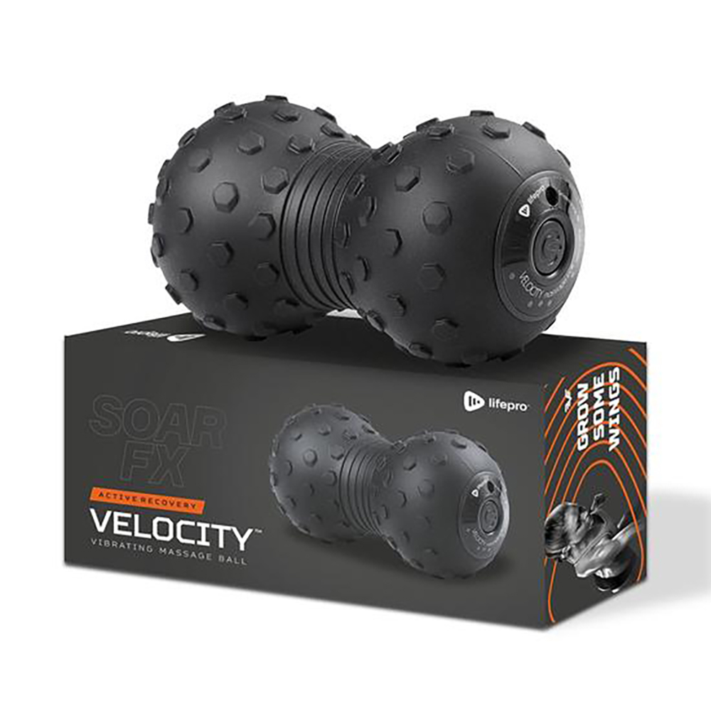 Lifepro Velocity Vibrating Peanut Exercise Therapy Massage Ball Black Used 68888005524 Ebay
