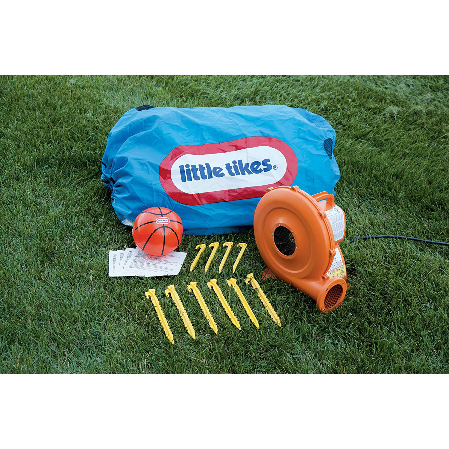 Little Tikes Junior Sports 'n Slide Inflatable Bounce House with ...