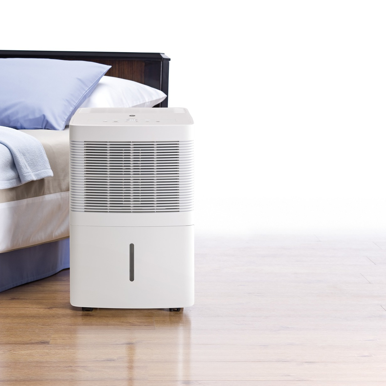 GE Portable Home Dehumidifier 30 Pints, White (Certified