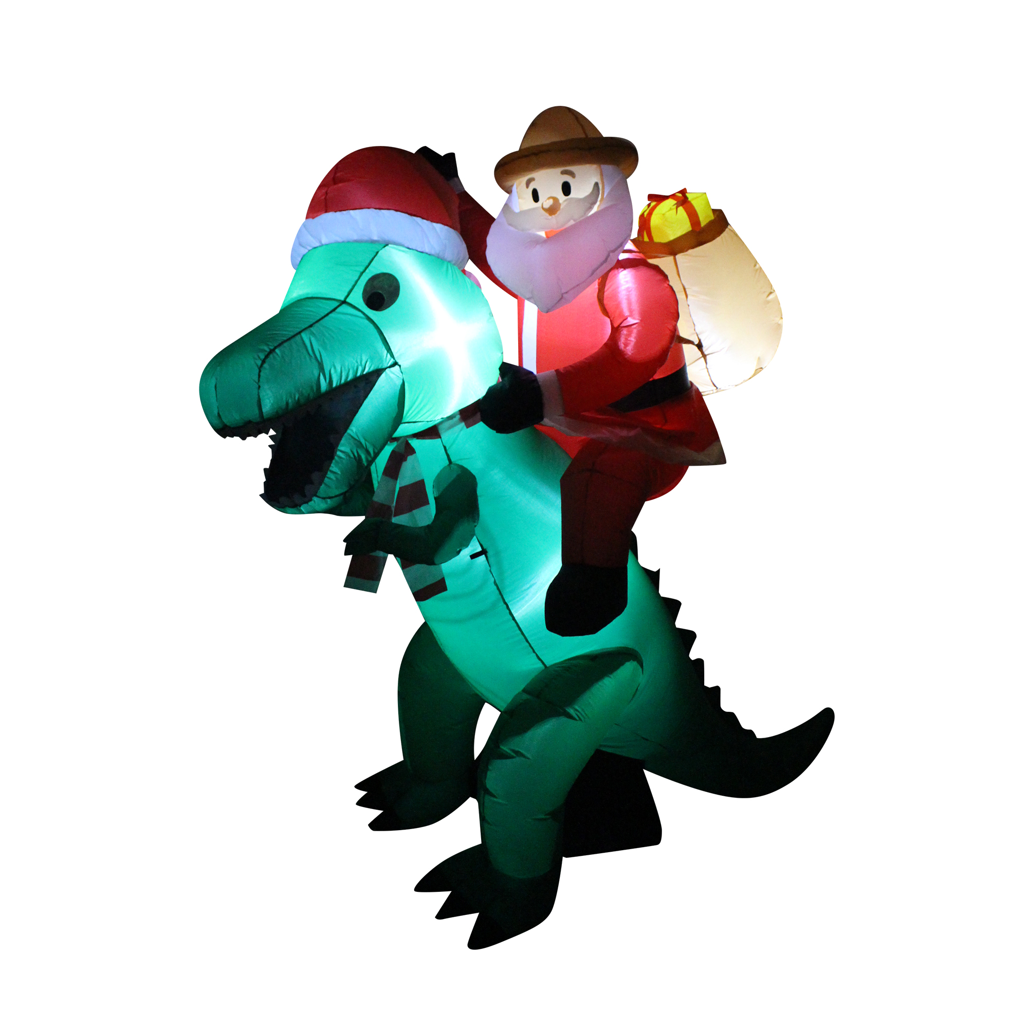 christmas inflatables dinosaur