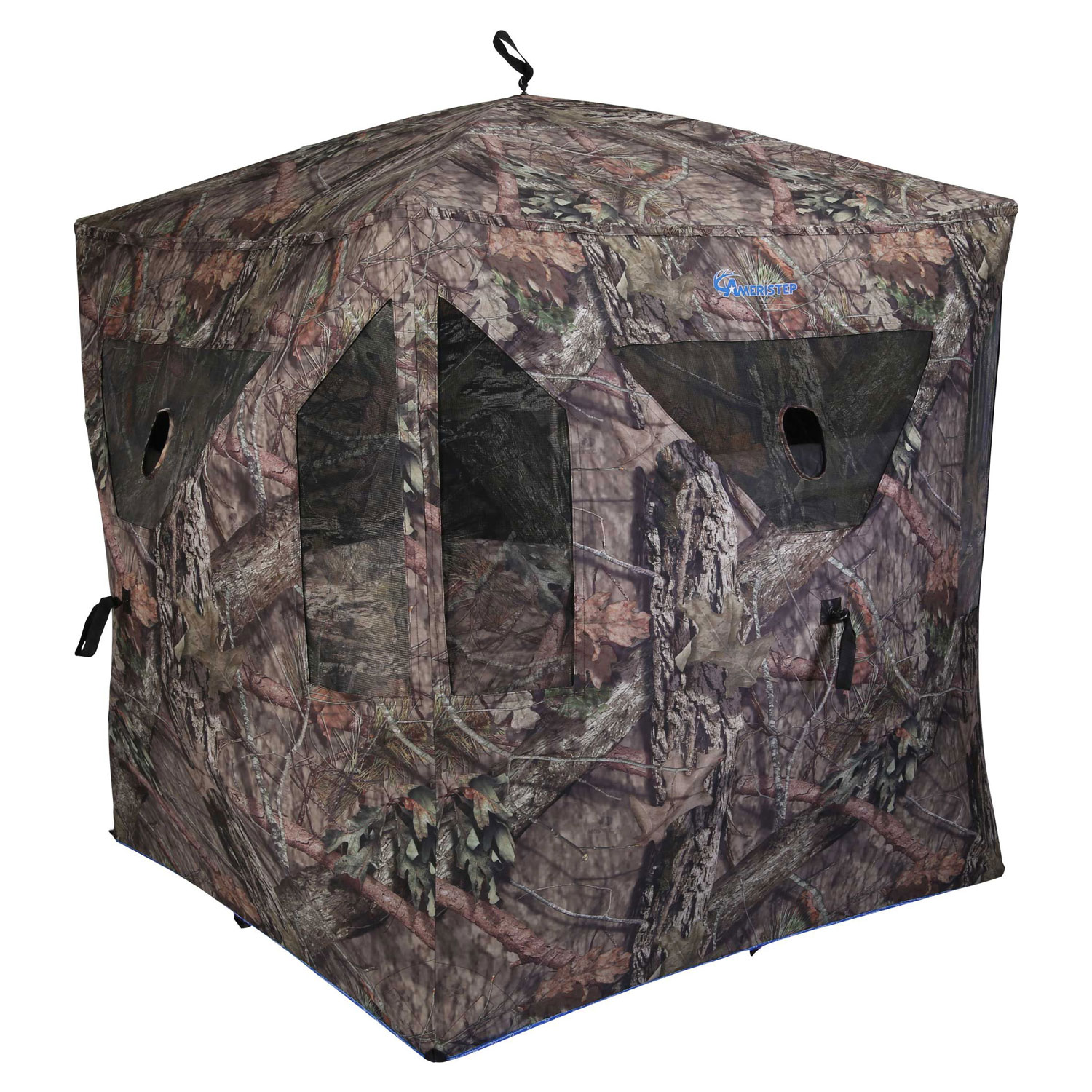 Ameristep Mossy Oak Camo Element Ground Hunting Blind Pop Up Tent (For