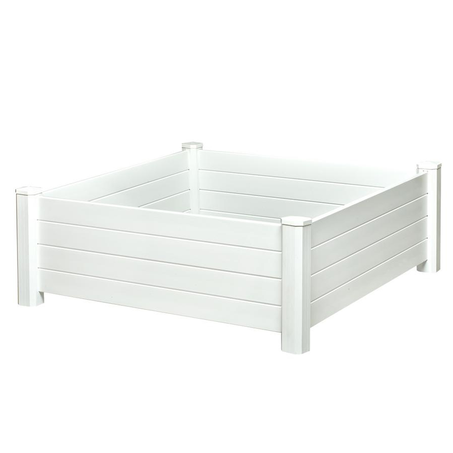 NuVue 48 Inch Square Extra Tall Raised PVC Garden Planter
