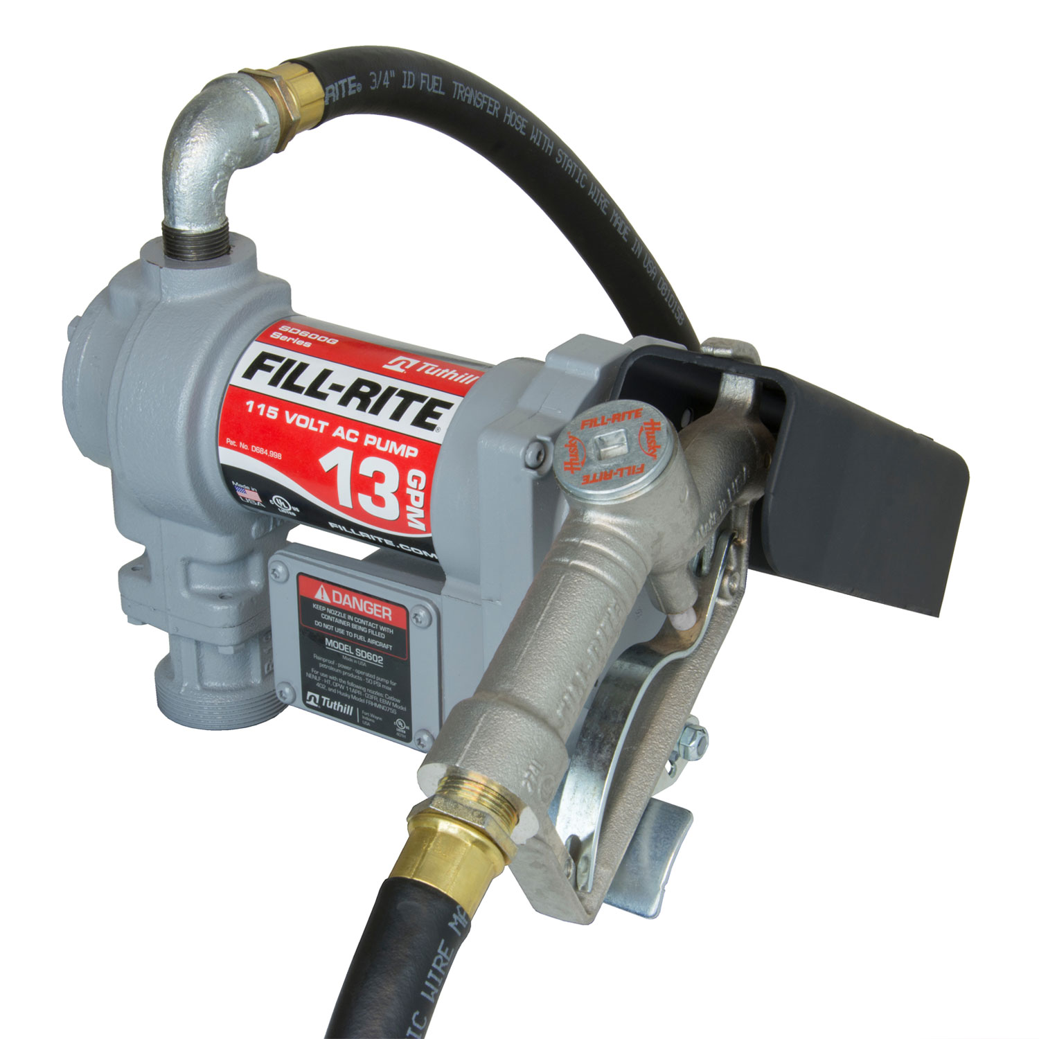 FillRite SD602G 115 Volt AC Self Priming Fuel Transfer Pump with