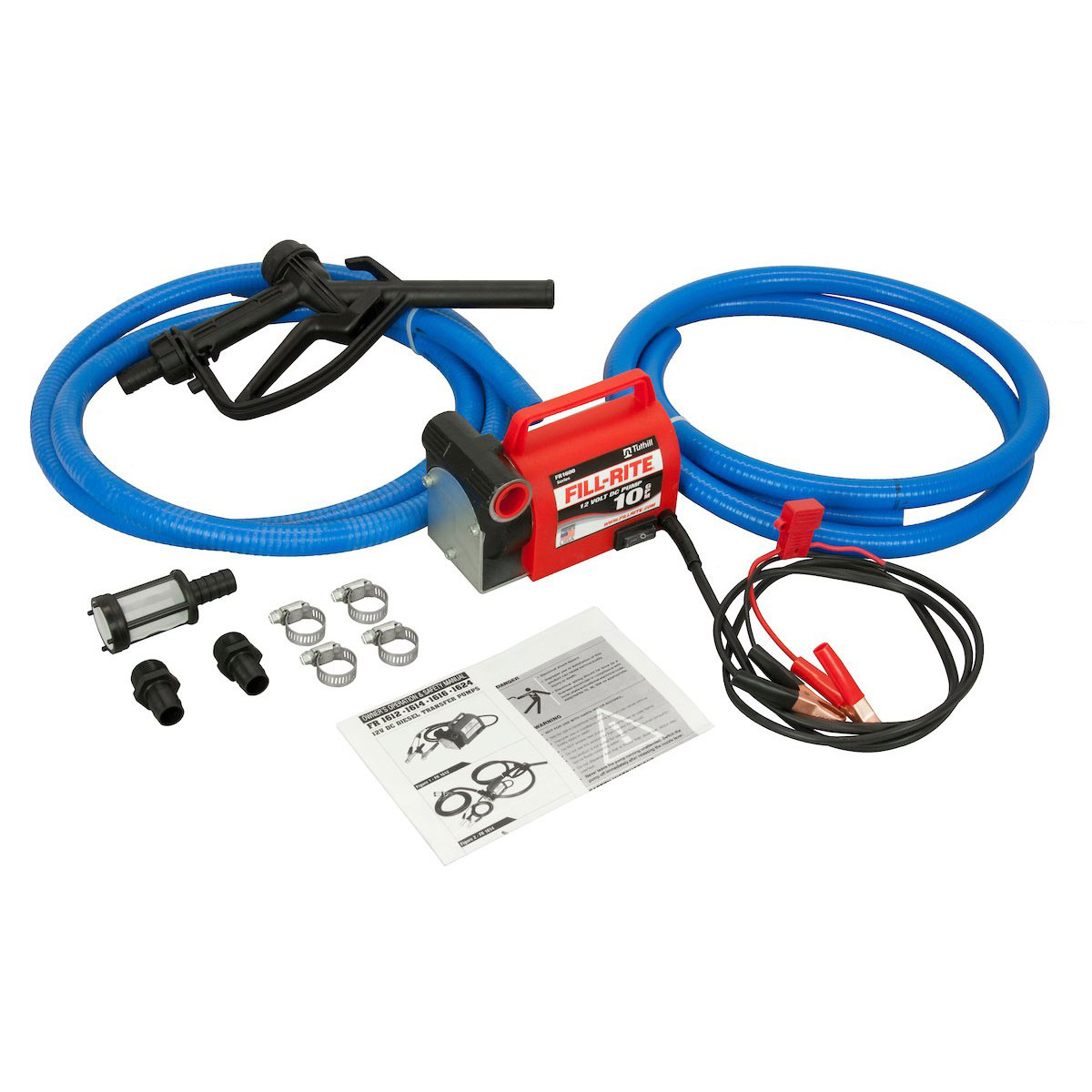 FillRite 12V 10 GPM Fuel Transfer Pump Suction and Discharge Hoses