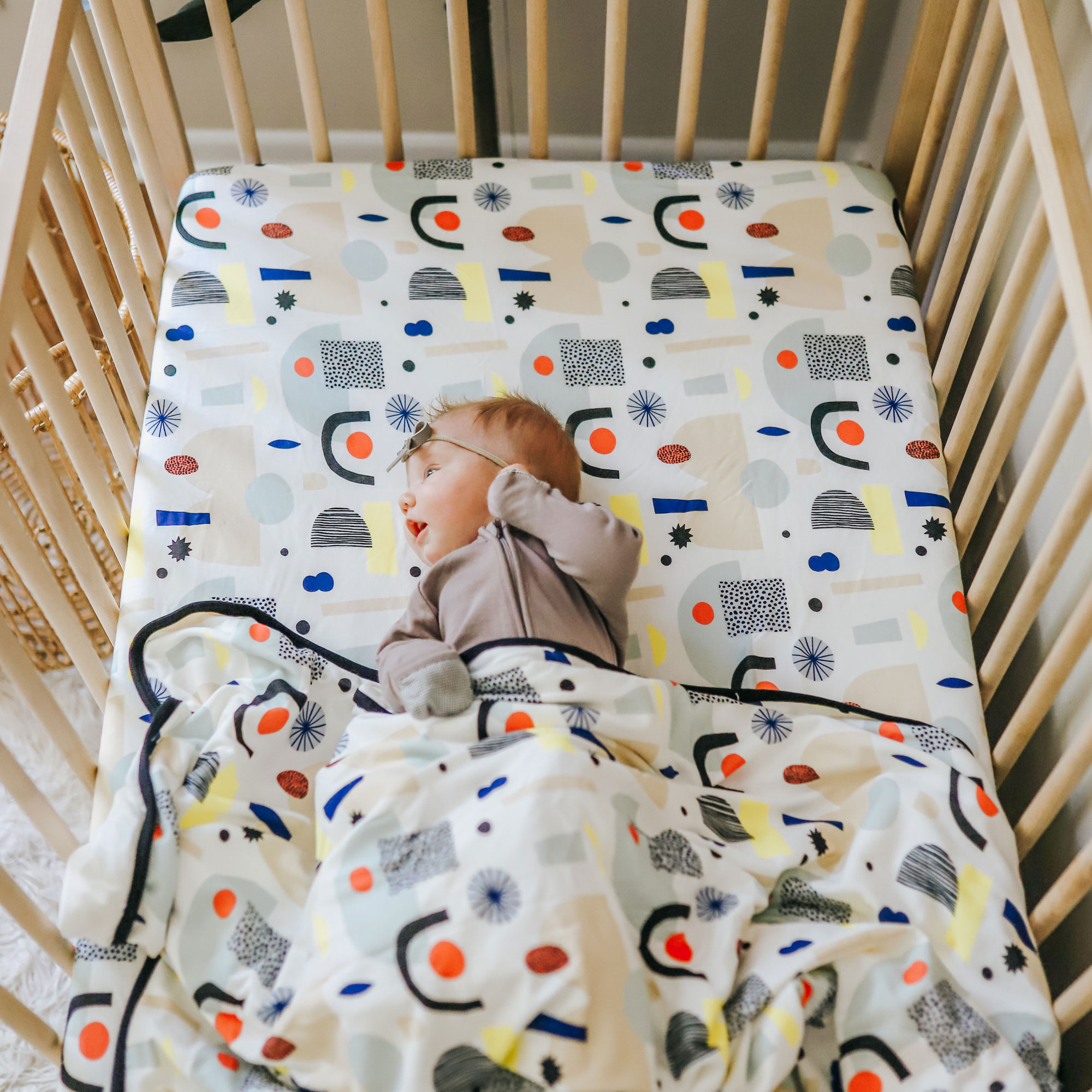 Goumikids 3 Piece Soft Organic Baby Nursery Crib Sheet Bedding Set, Dream Big eBay