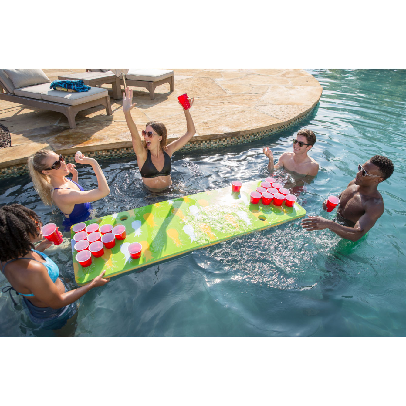 pool float beer pong