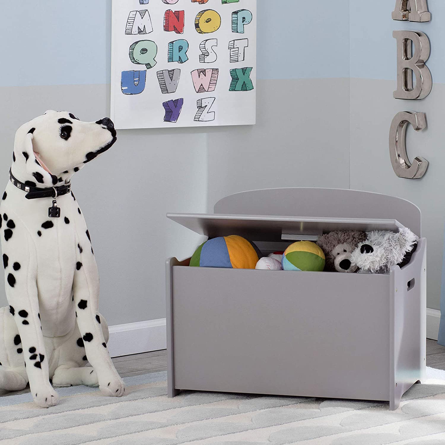 delta toy box grey