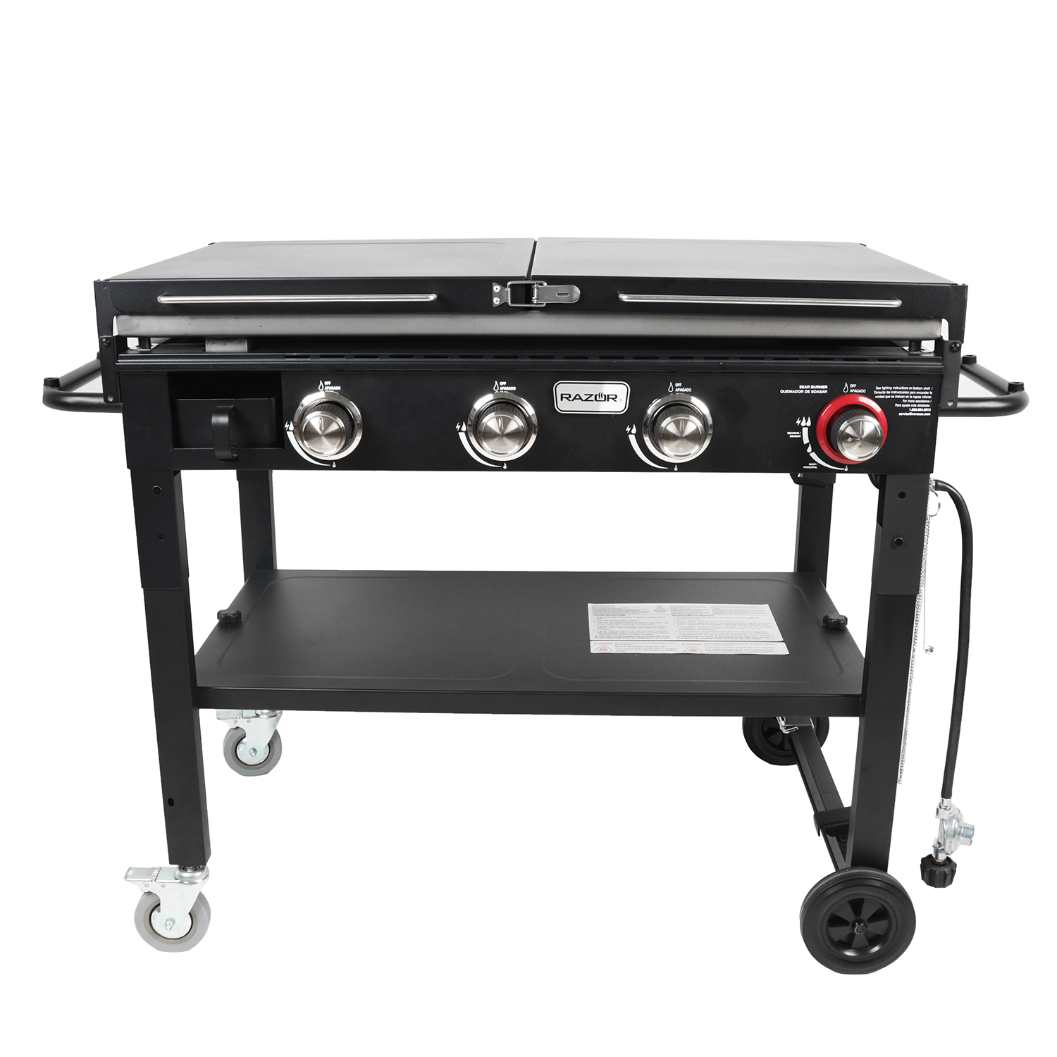 Razor Griddle GGC1643M 37 Inch Outdoor 4 Burner LP Propane Gas Griddle ...