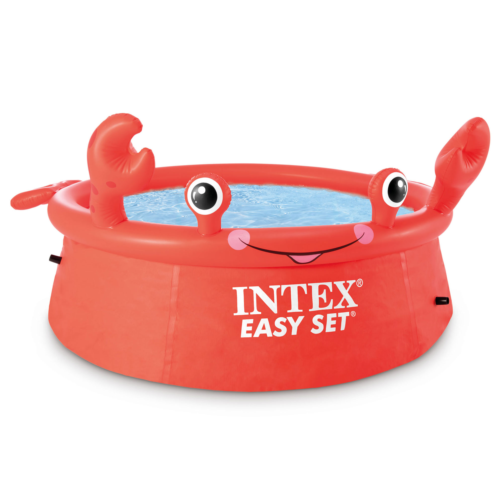 Intex 26100EH Happy Crab Easy Set 6 Fuß x 20 Zoll runder aufblasbarer Ring Kiddie Pool - Bild 7 von 8