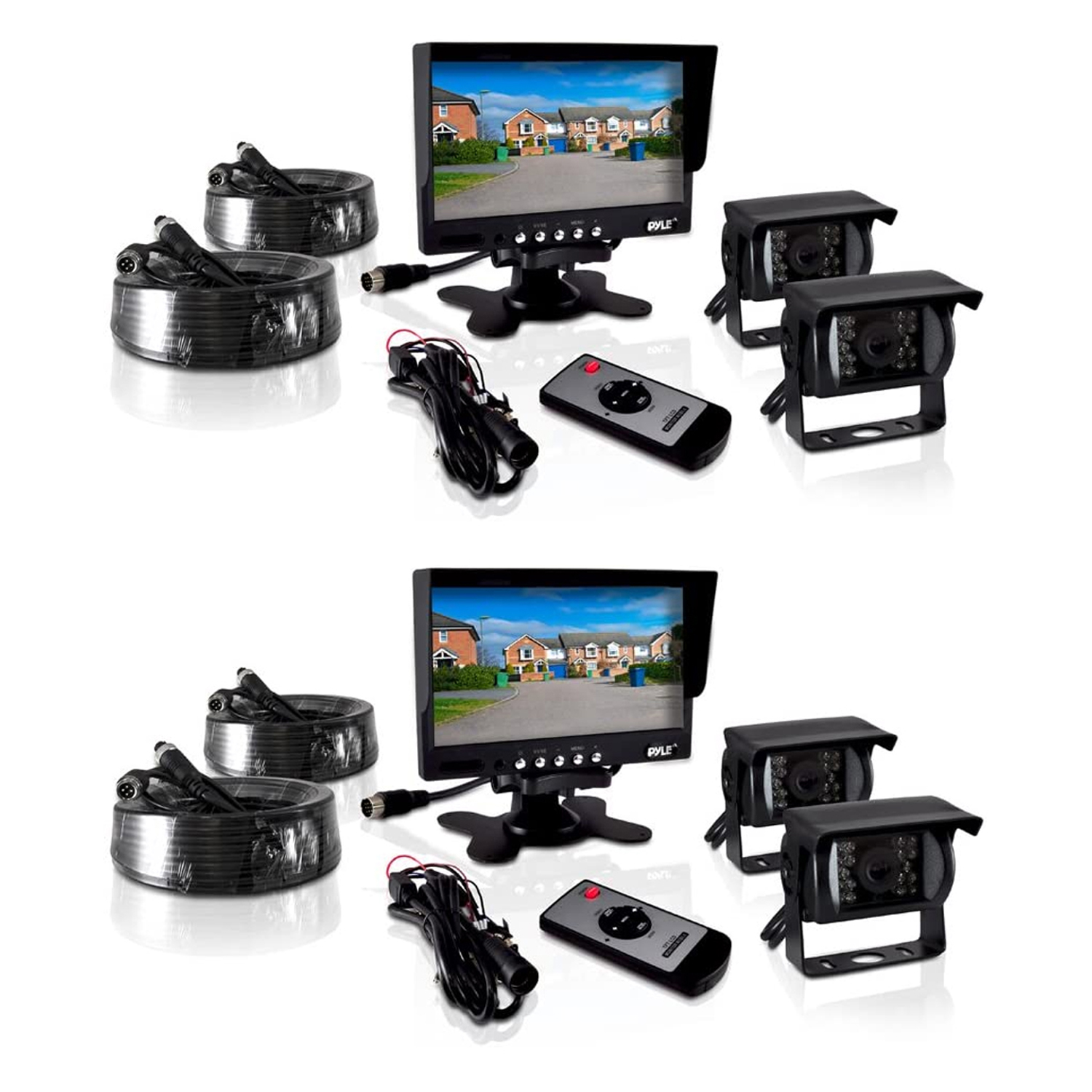 Pyle Weatherproof Rearview Backup Camera System for Trucks, Buses, Vans