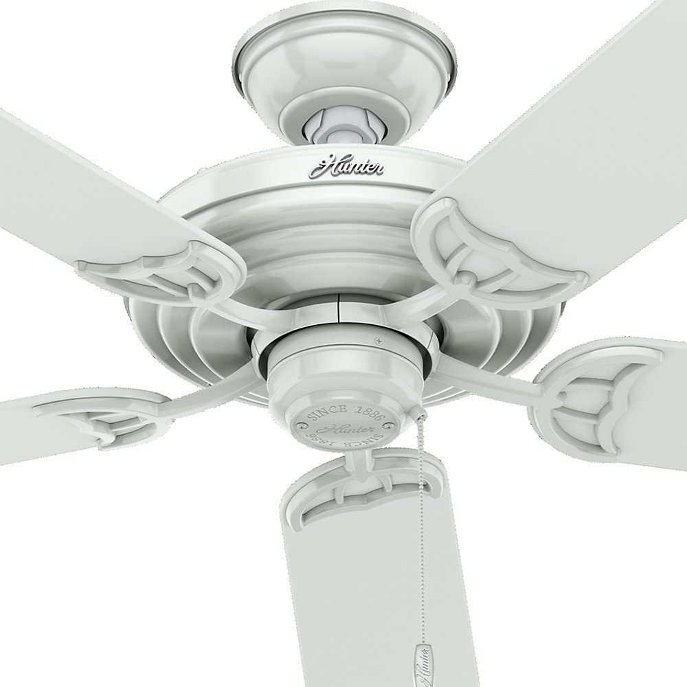 Hunter Sea Air 52" Quiet Indoor/Outdoor Home Ceiling Fan with Pull