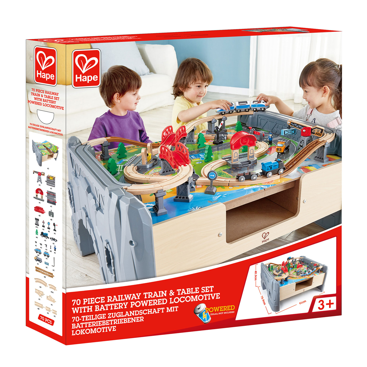 electric train table set