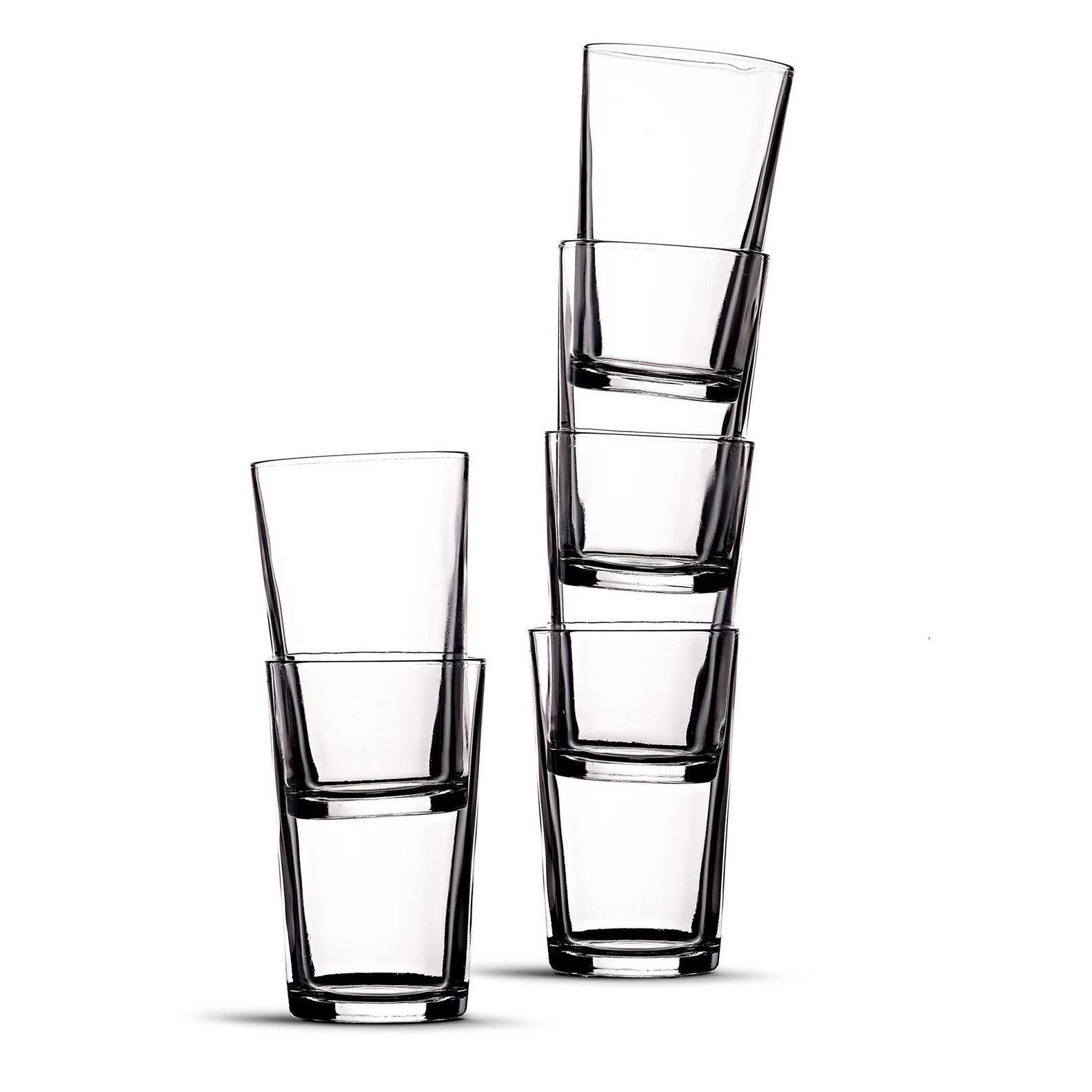 Duralex Unie 7 Ounce Clear Glass Drinkware Tumbler Drinking Glasses