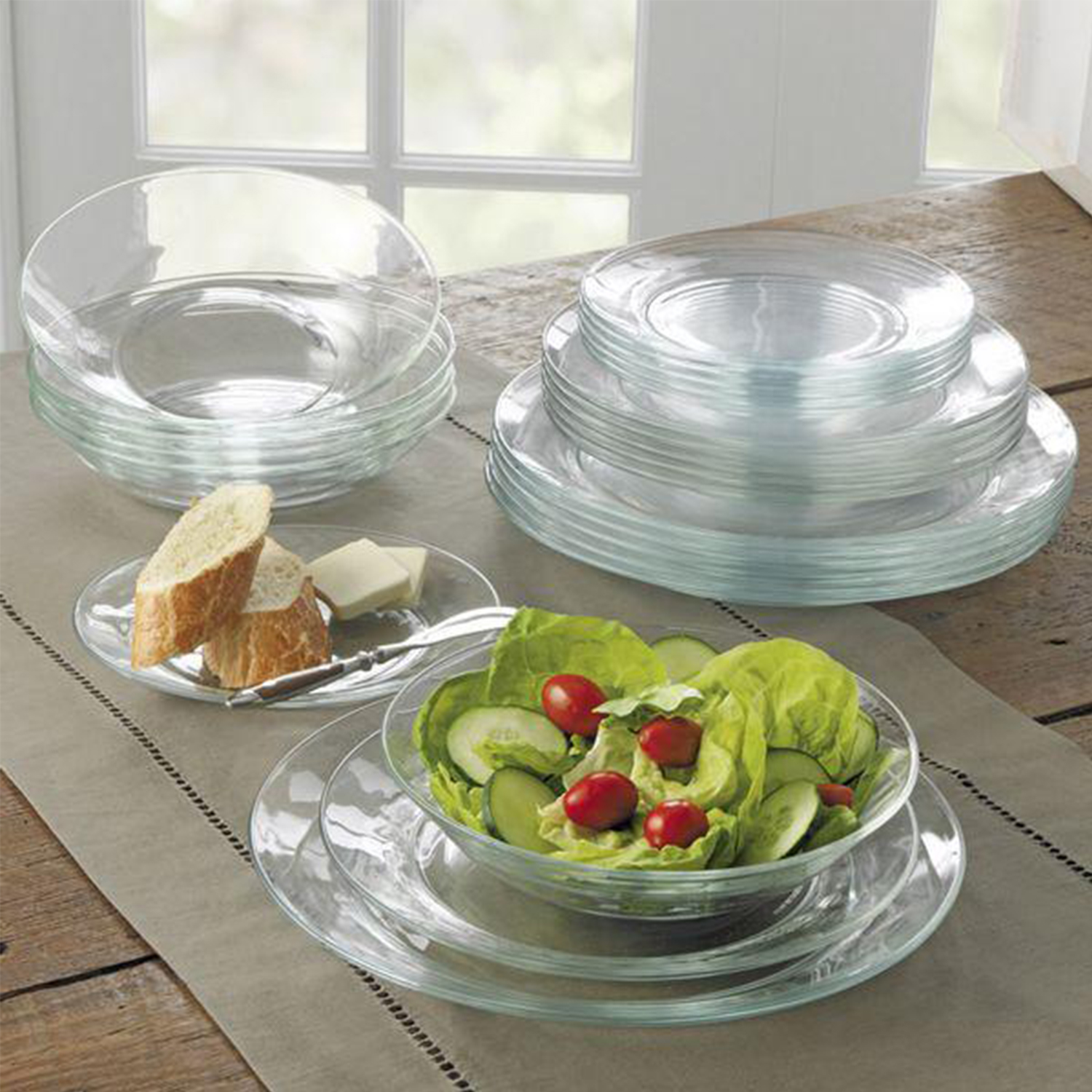 Столовое стекло. Platinium Home набор тарелок Glass Plate. Посуда Люминарк в икеа. Luminarc Duralex. 3006a тарелка " LYS Clear" 23,5см.
