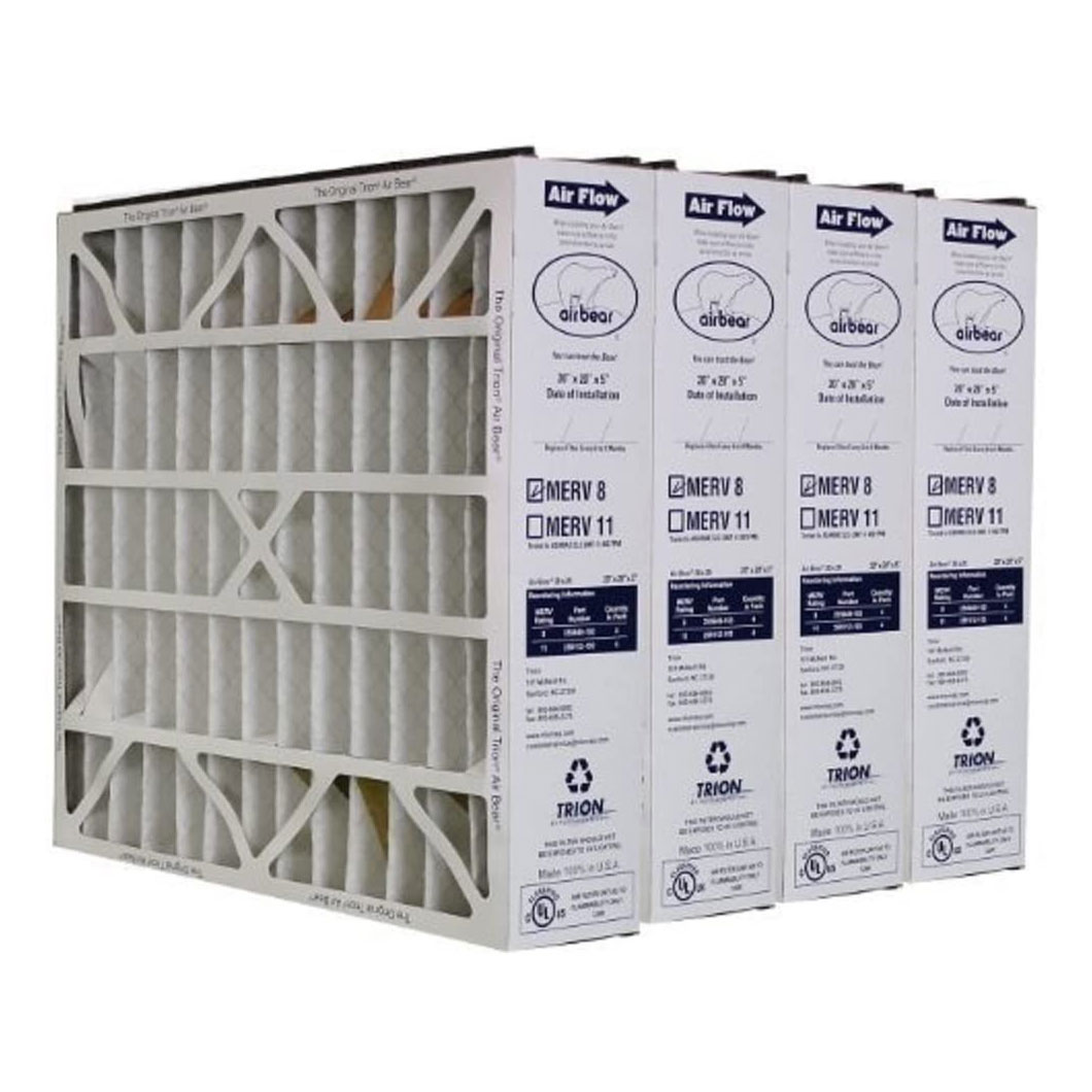 Trion Air Bear 20 x 20 x 5 Inch MERV 8 Air Purifier Filter (4 Pack