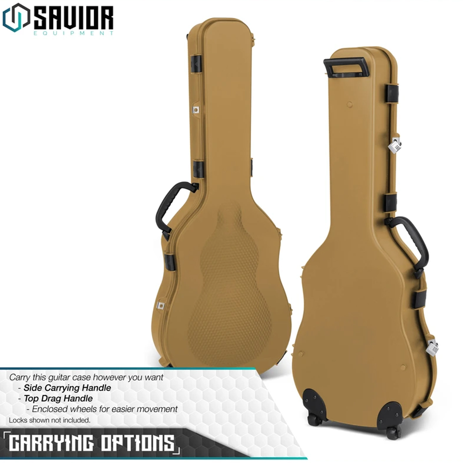 Savior Equipment Tactical Lockable Single Rifle Foam Padded Guitar Gun