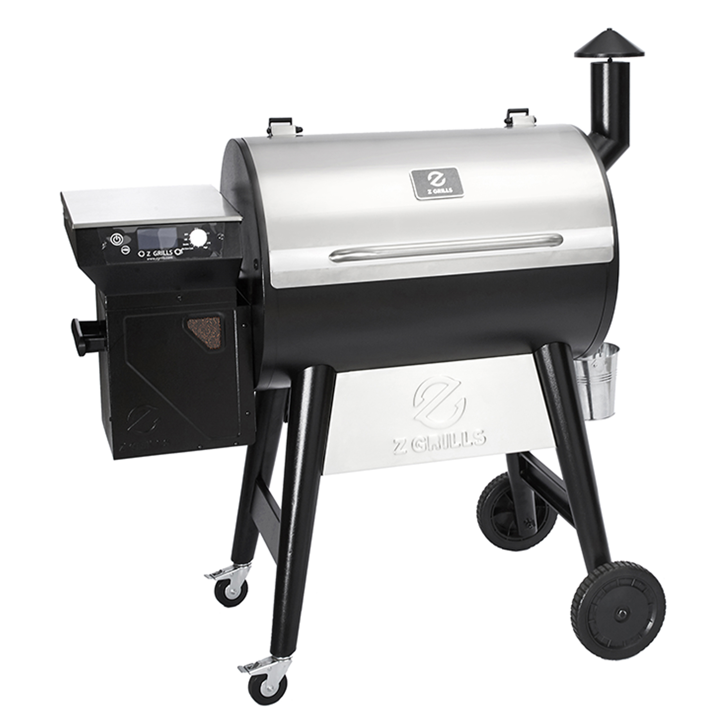Z GRILLS ZPG7002F2 8 in 1 BBQ Wood Pellet Grill Smoker w/ Digital Temp