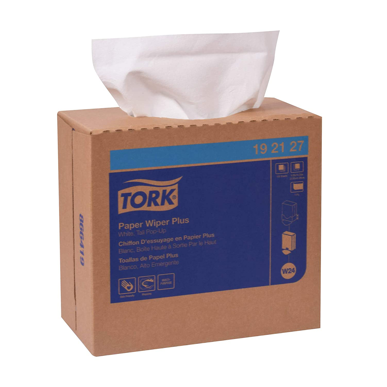 Tork 192127 Wiper Plus 100 Sheets Per Case Paper Towels with Pop Up Box (8 Pack) 73286615411 eBay