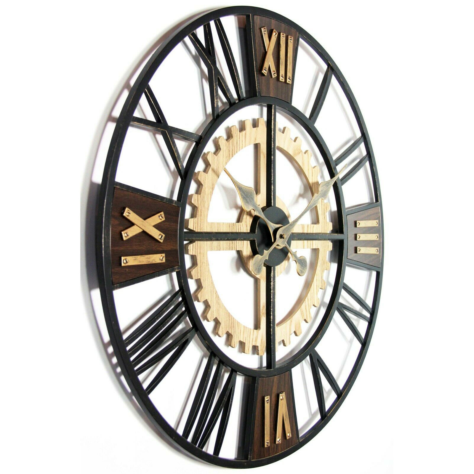 Infinity Instruments Graham Oversize 24 Inch Decorative Wall Clock