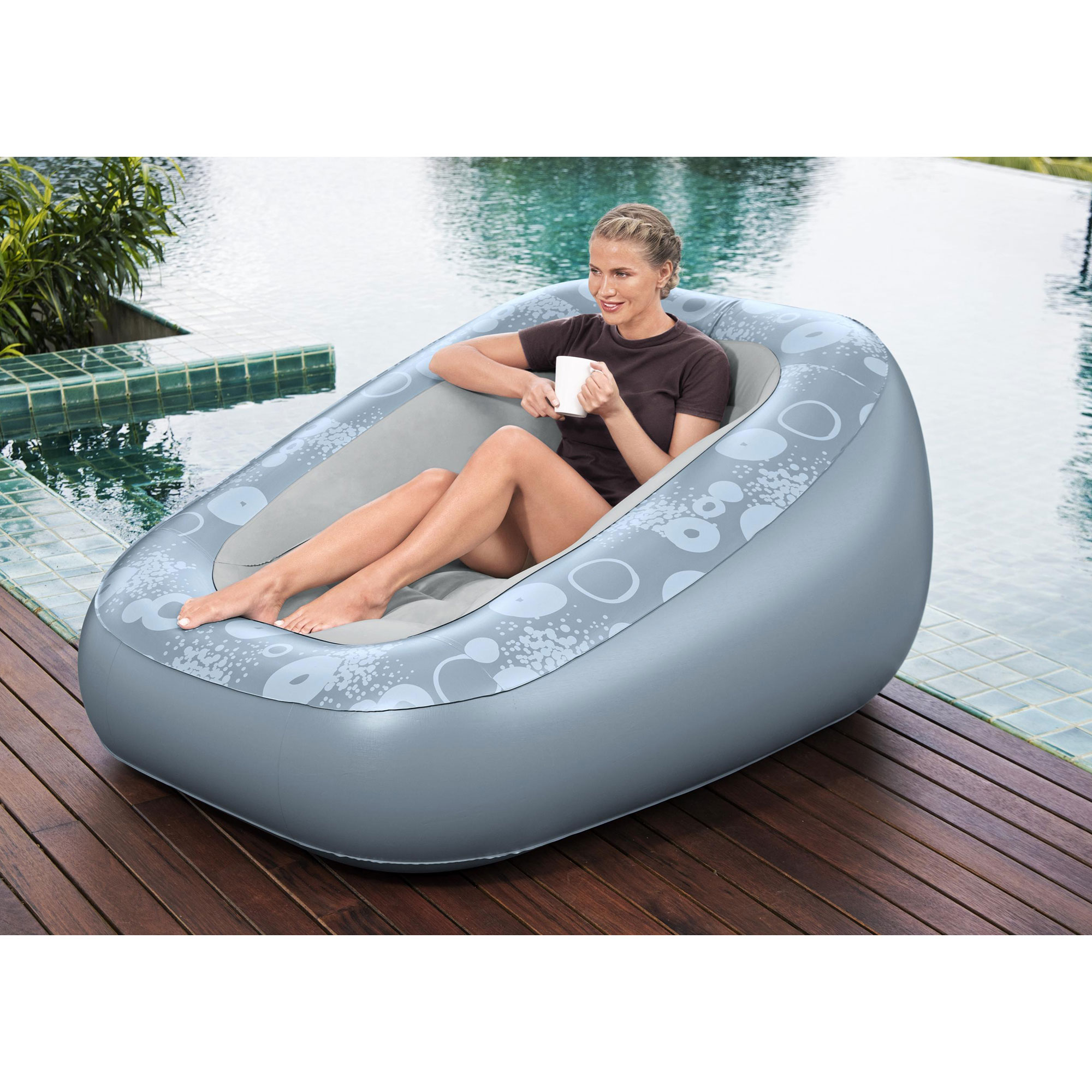 Bestway Comfi Cube Deluxe Inflatable Indoor Gaming Lounger Chair