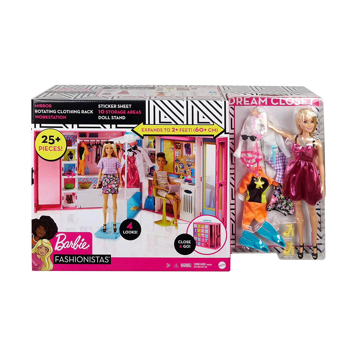 barbie doll wardrobe set