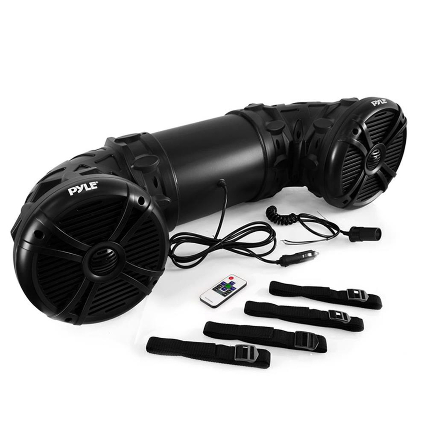 Pyle 800 Watt Marine ATV Portable Waterproof Bluetooth Speaker with LED