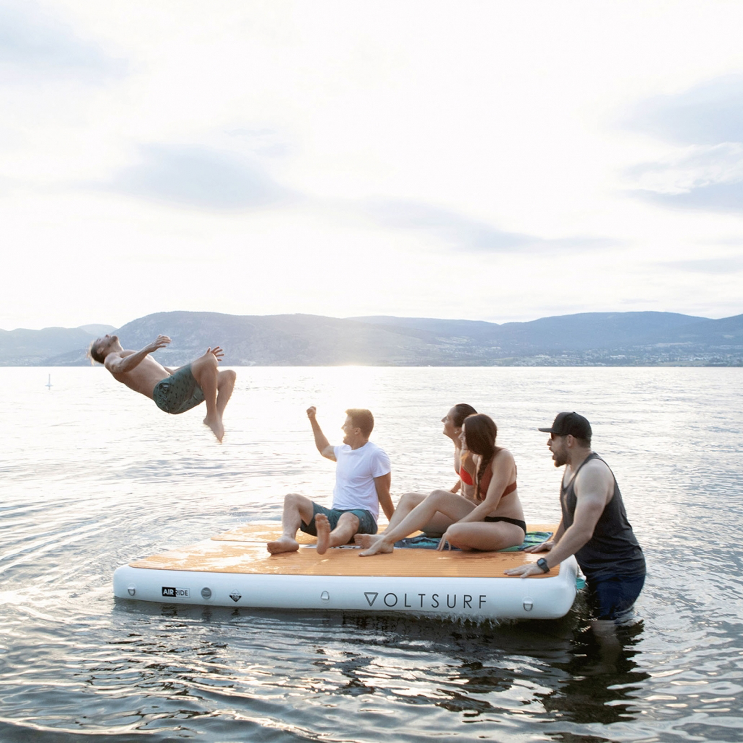 inflatable party barge