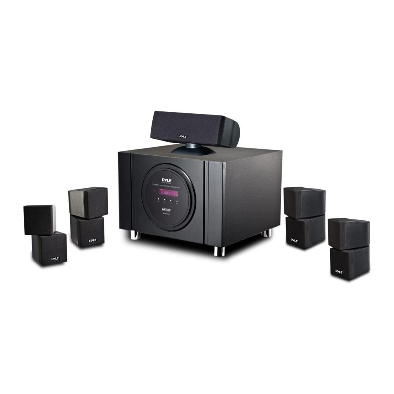 Pyle 5.1 Channel 300W Home Theater System with Surround Sound Speakers