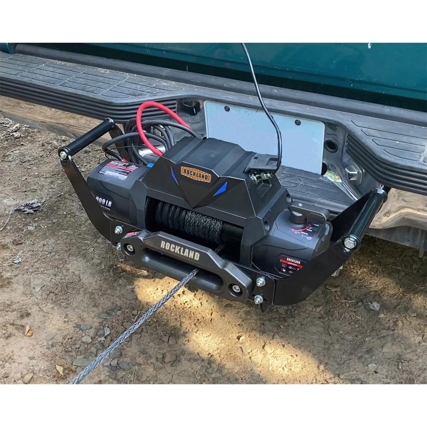 Rockland VMI14 12,000 Lb 12V Electric Integrated Vehicle Winch (Synthetic Rope) eBay