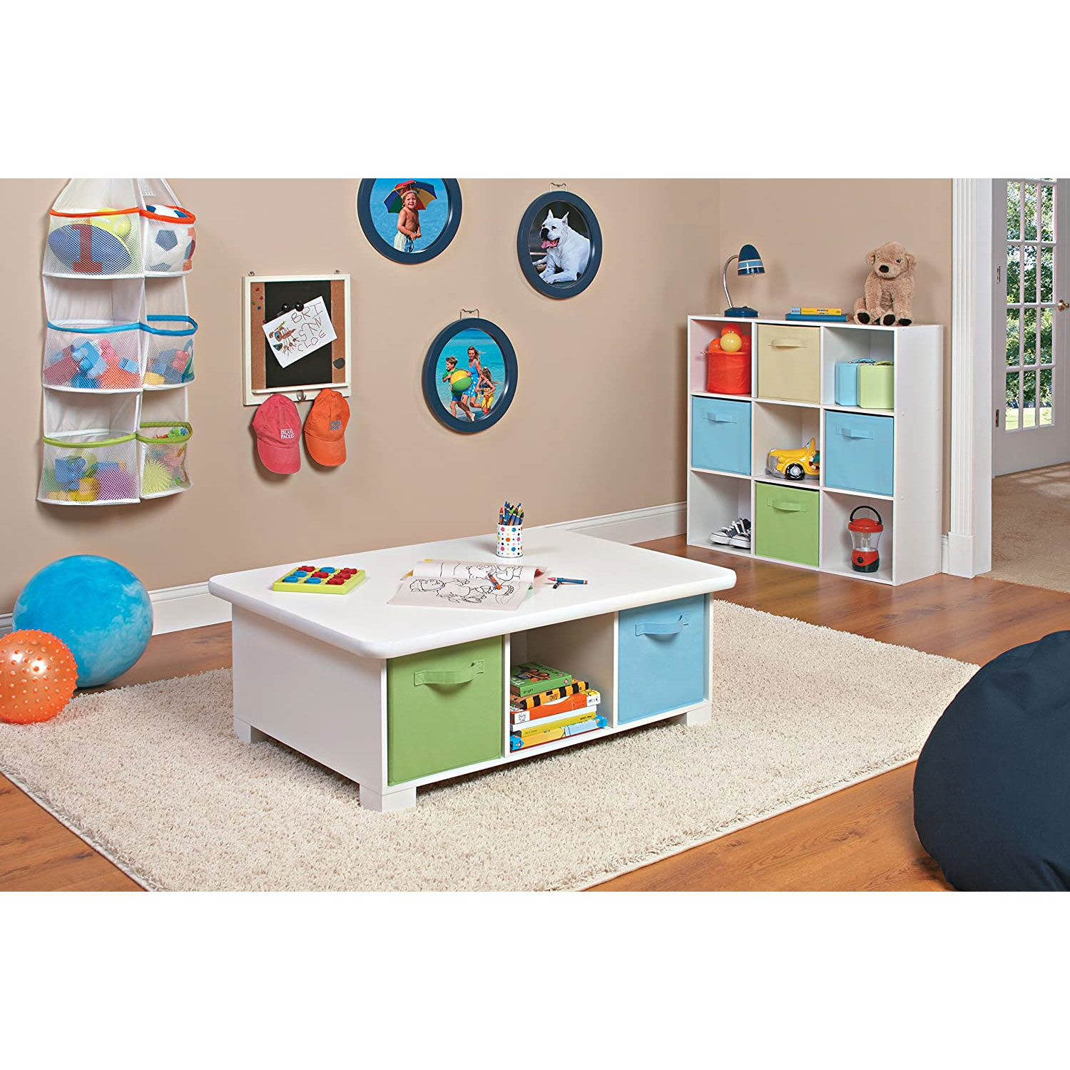 ClosetMaid Toddler Kids Desk Activity Table w/ Storage for Books and