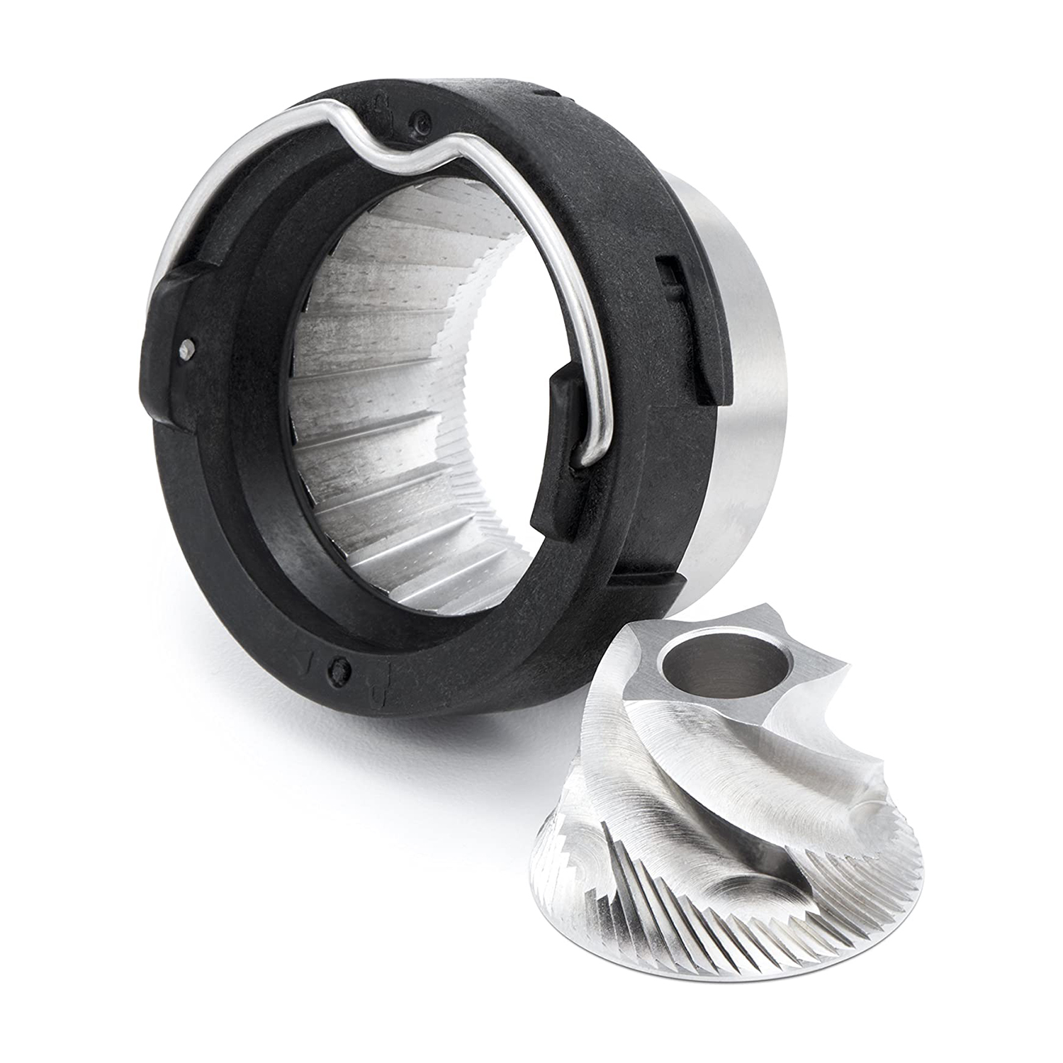 OXO One Touch Stainless Steel Conical Burr Coffee Grinder Machine (For