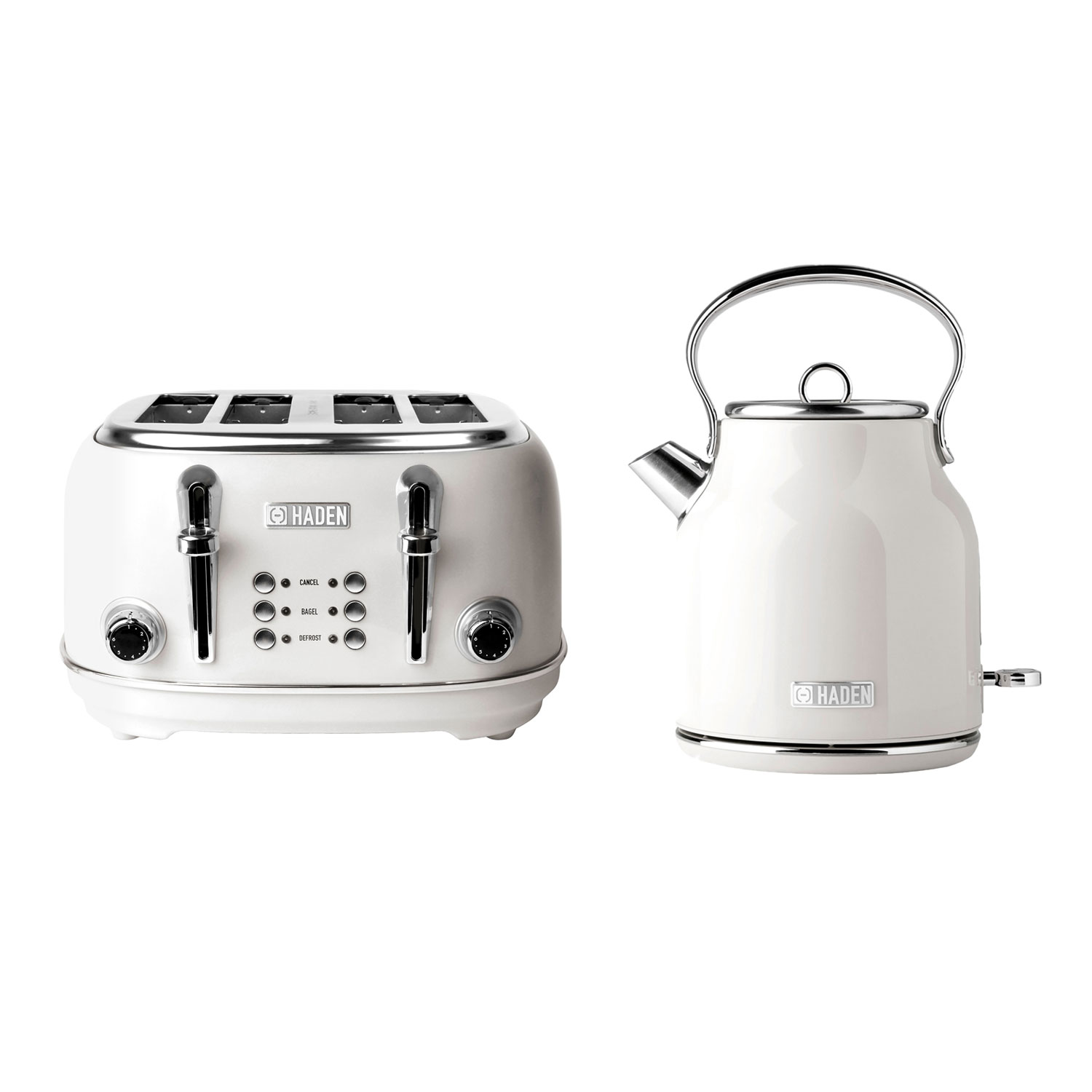 Haden Heritage 1.7 Liter Electric Tea Kettle & 4 Slice Wide Slot