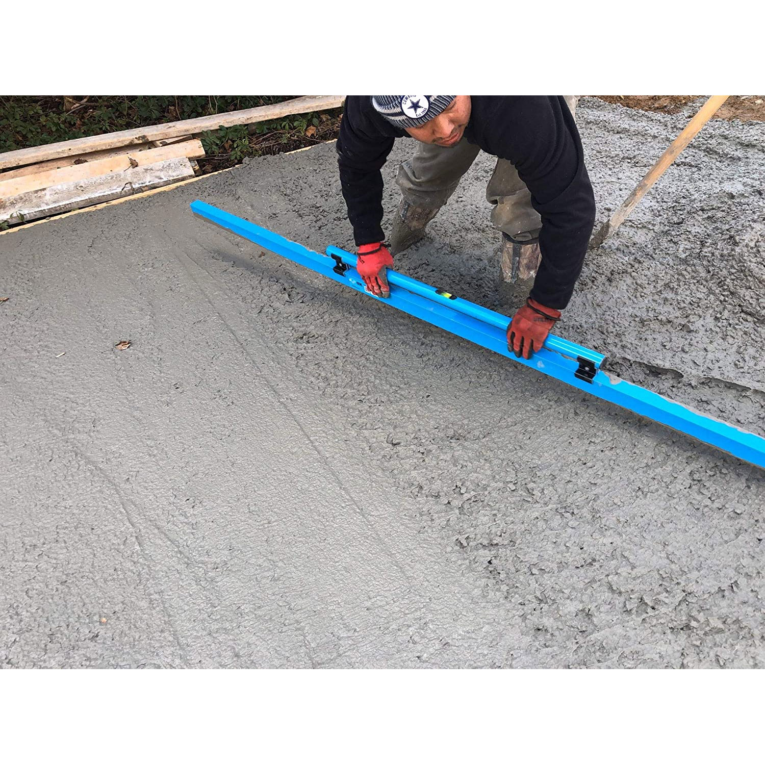 OX Tools 1200 MM 48 Inch Pro Concrete Screed/Darby Tool with Leveling