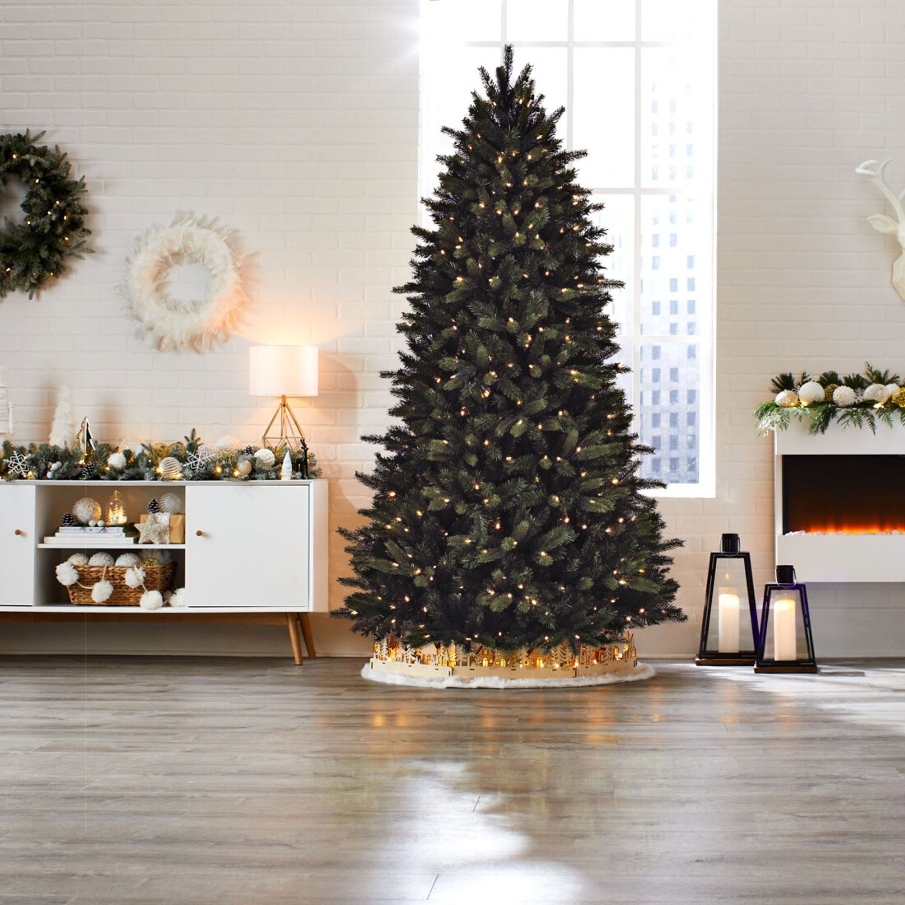 NOMA 7.5 Ft Colorado Pine Color Changing LED Pre Lit Christmas Tree