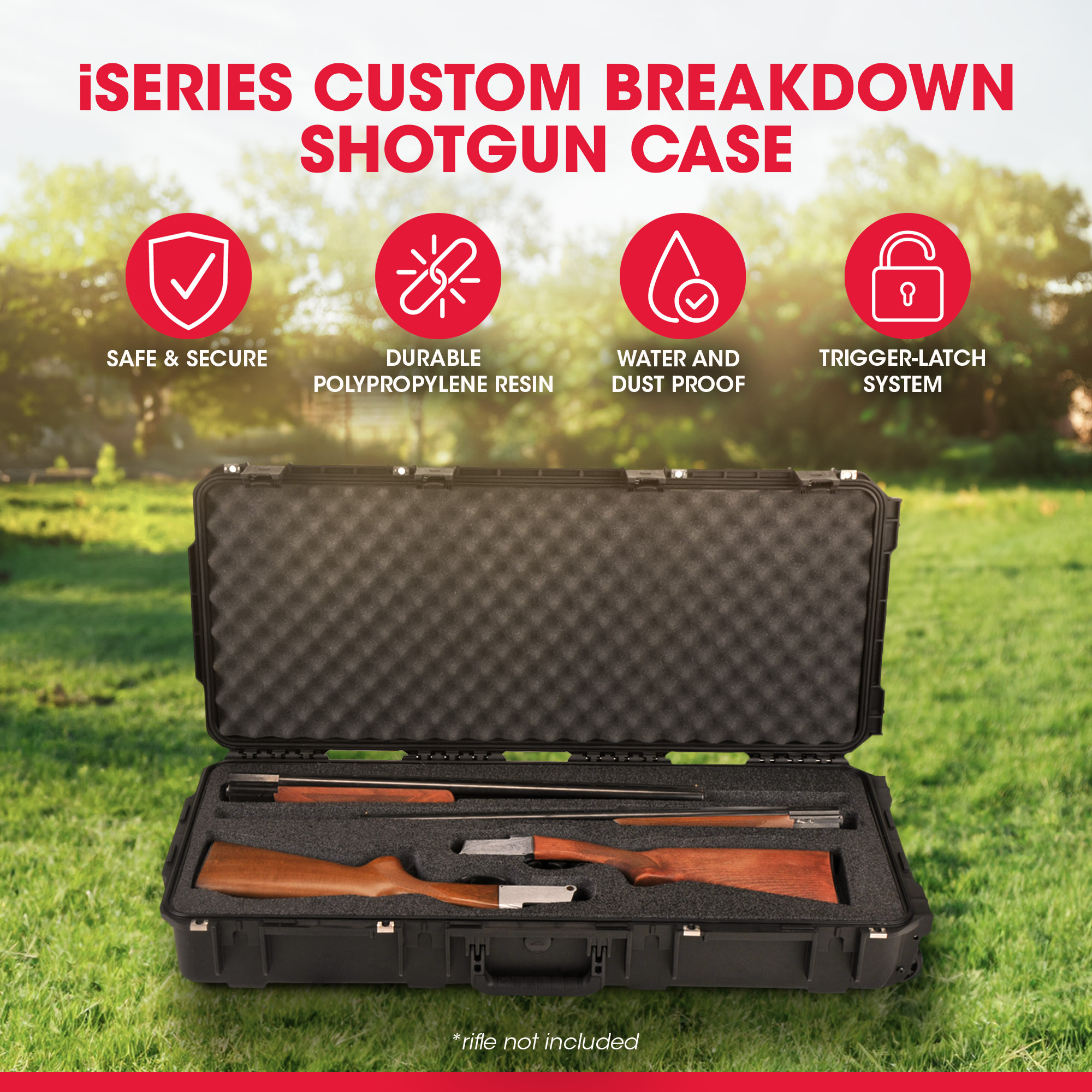 SKB Cases iSeries Hard Exterior Double Breakdown Shotgun Case