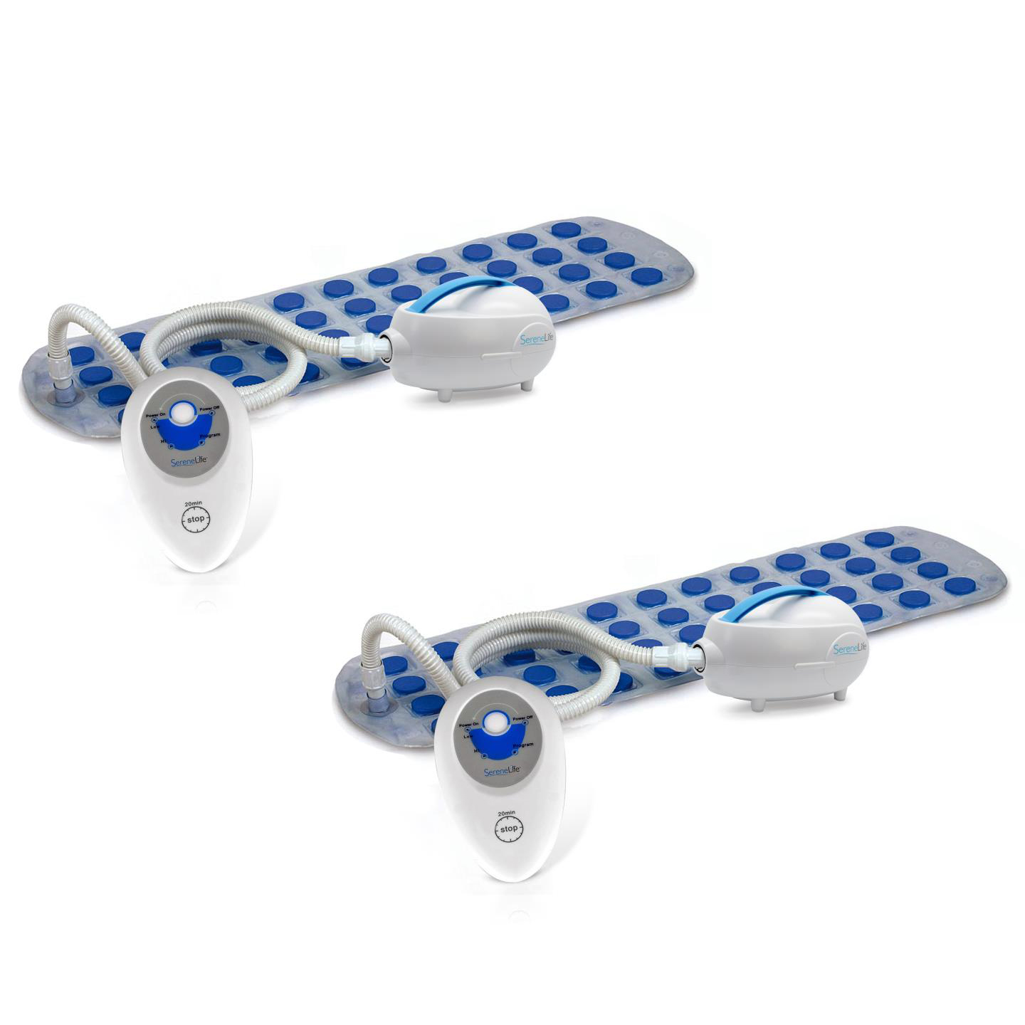 SereneLife PHSPAMT22 Bubble Bath Mat Body Spa Pad Massager Floor Mat (2