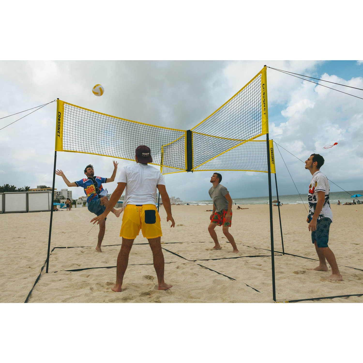 4 Way Adjustable Volleyball Net & Volleyball Game Set(Open Box)(2 Pack) eBay