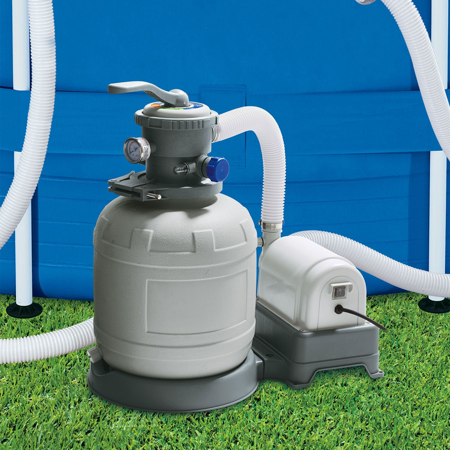 Summer Waves 12' Quick Set Inflatable Above Ground Pool With Filter Pump - 12ft X 30in