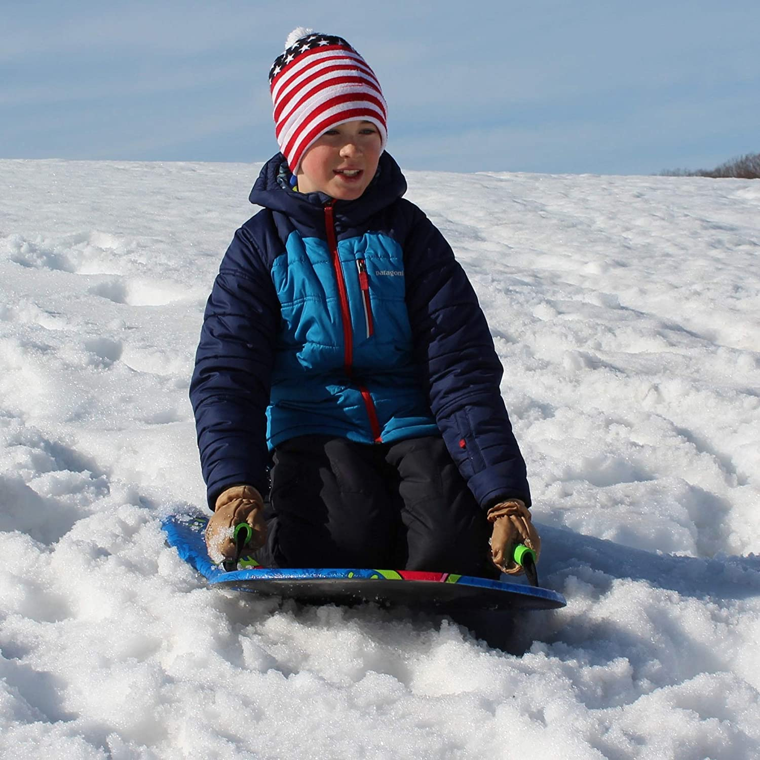 Flexible Flyer Paricon-2 36 Inch Aurora Childrens Foam Snow Sled with ...