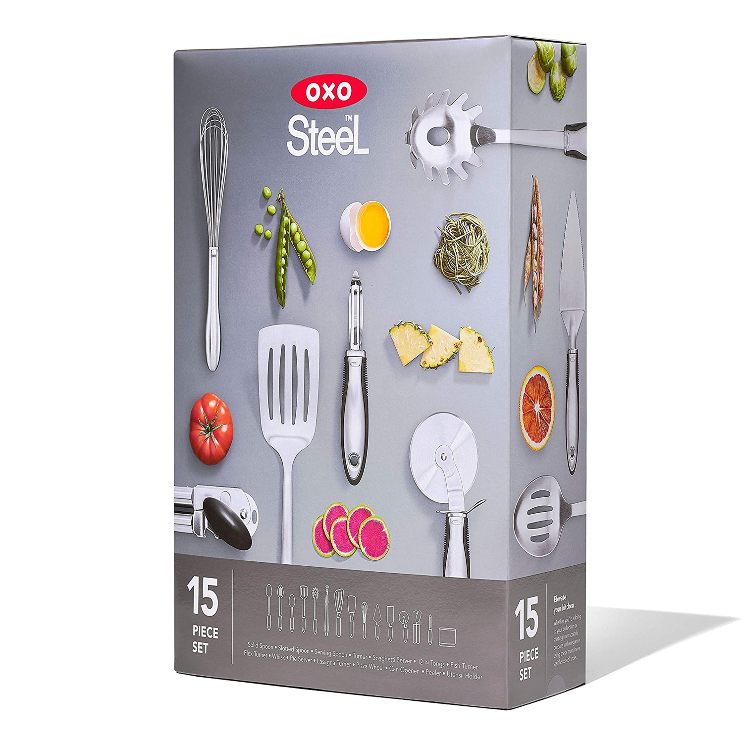 oxo steel 9 piece utensil set