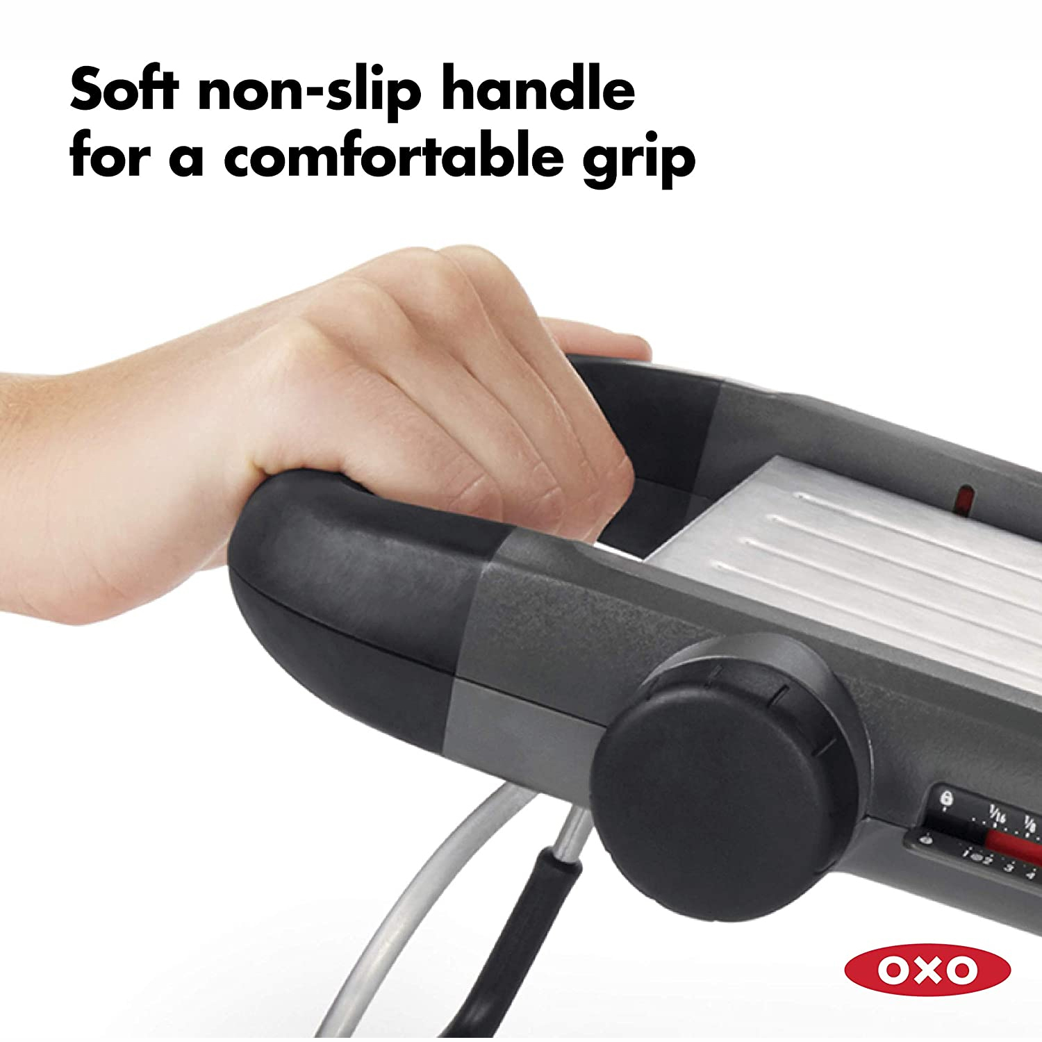 OXO Good Grips Manual Chefs Stainless Steel Mandoline Slicer with 21