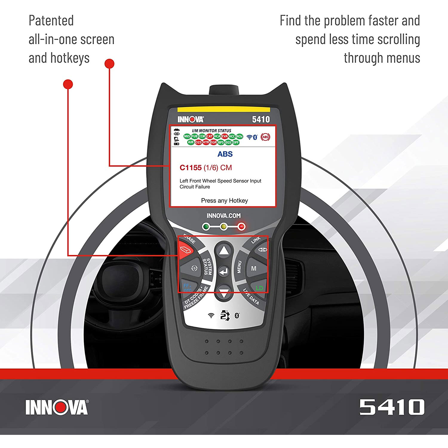 INNOVA 5410 CarScan Diagnostics Bluetooth Code Reader Automotive