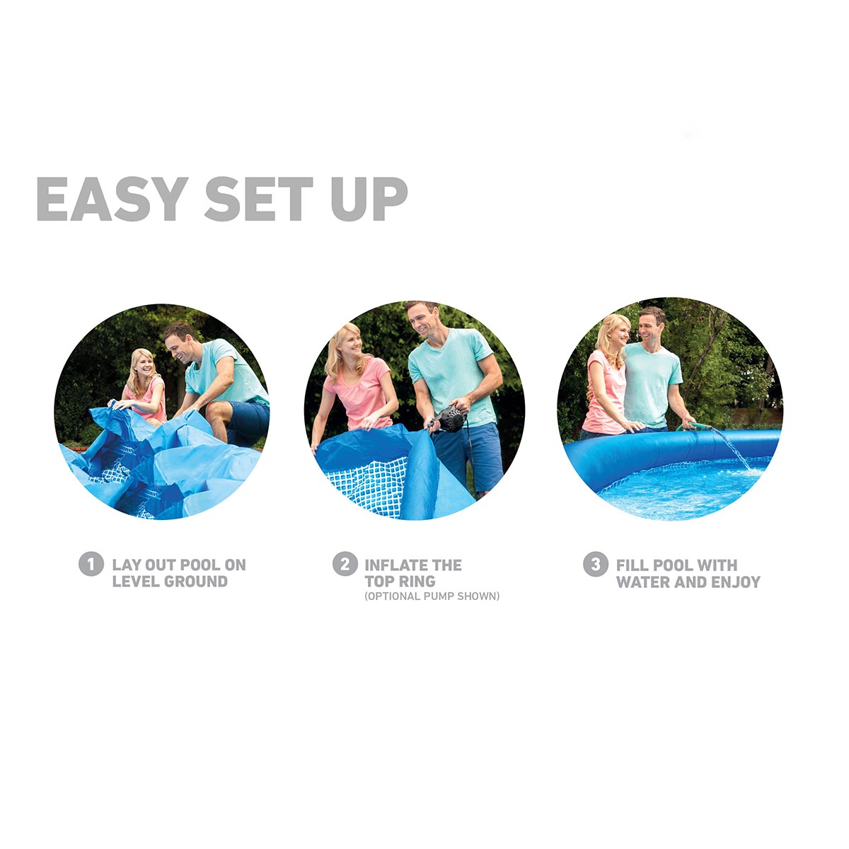 Intex 10'x2.5' Kid Swimming Pool w/Filter Pump & Cleaning Maintenance Kit - Picture 7 of 12